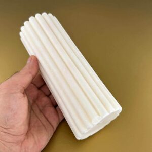 Alternative view of Premium Esanslı Sonsuz Duruş Mum Beyaz