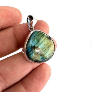 Labradorit Kolye Ucu (Gümüş) 10959