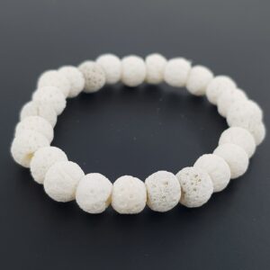 Beyaz Mercan Bileklik 8mm