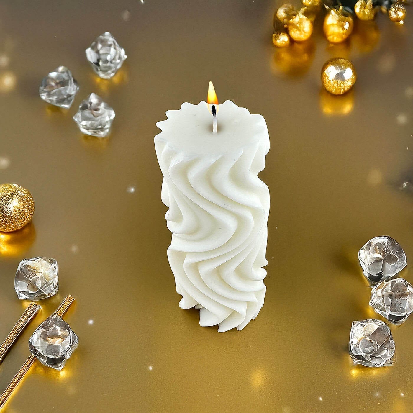 Premium Esanslı Ayışığı Dansı Mum Beyaz