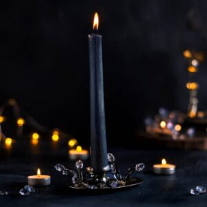 Premium Esanslı Şamdan Mum Siyah