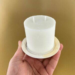 Alternative view of Premium Esanslı Evrenin Fısıltısı Selenit Kase Mum