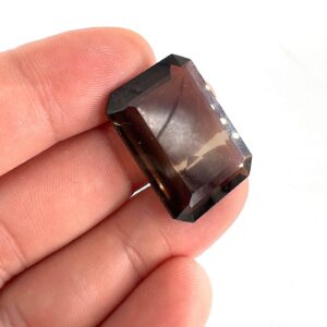 Alternative view of Morion Dumanlı Kuvars Kabaşon 6A+ K057