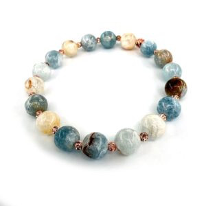 Selestit  (Stronsiyum) Bileklik Bayan 8mm