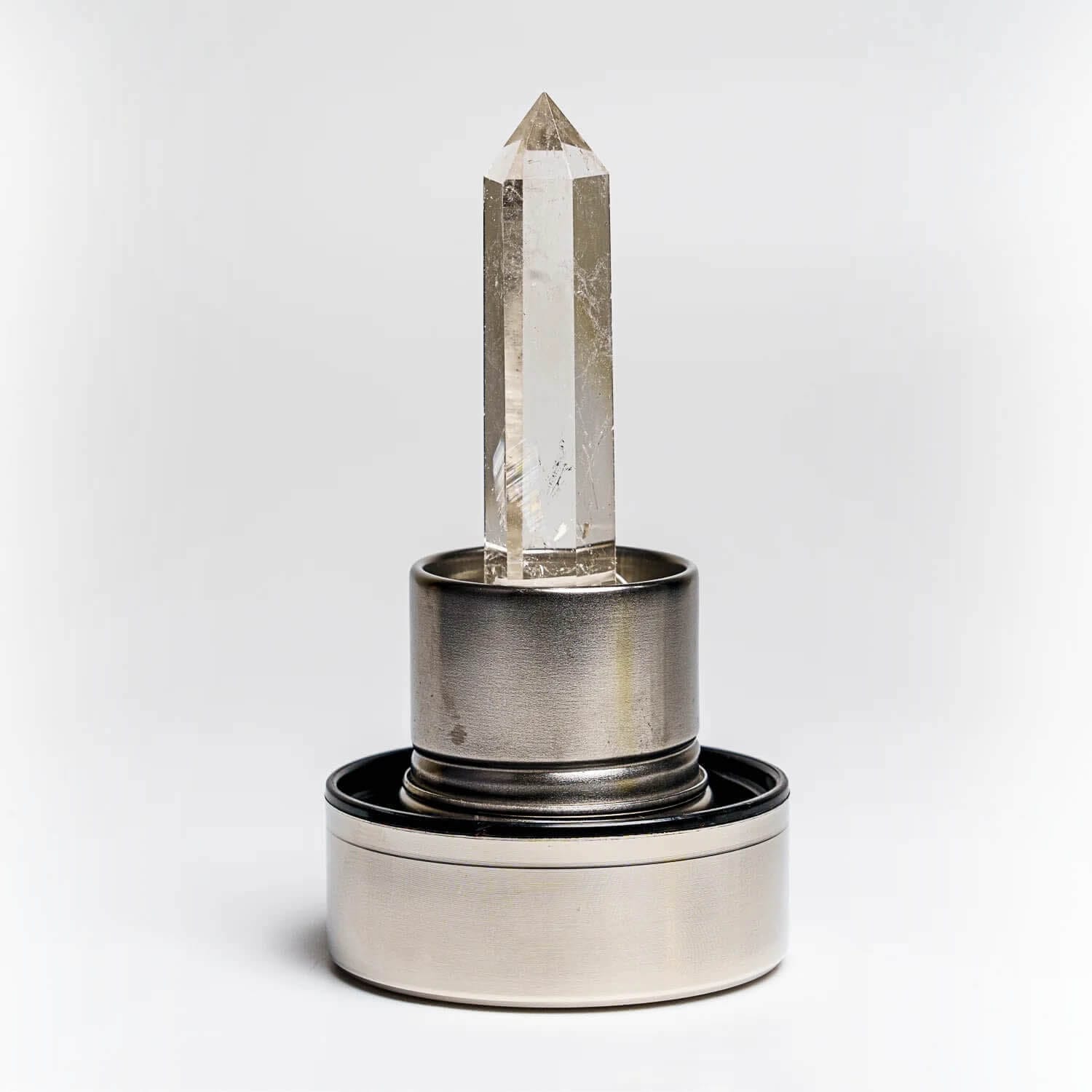 Kristal Kuvars Silver Su Matarası - Görsel 4