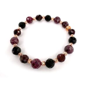 Ateşin Kalkanı – Enerji Zırhı ve Ruhsal Güç Bilekliği Faset 8mm Rose