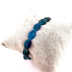Blue Apatit Bileklik Faset Oval
