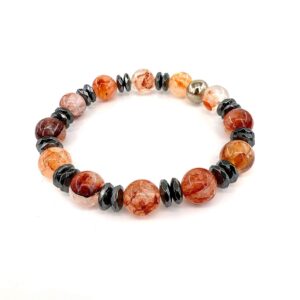 Hematoid Kuvars Bileklik 10mm