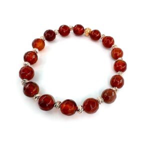 Kırmızı Akik Bileklik 8mm Rose