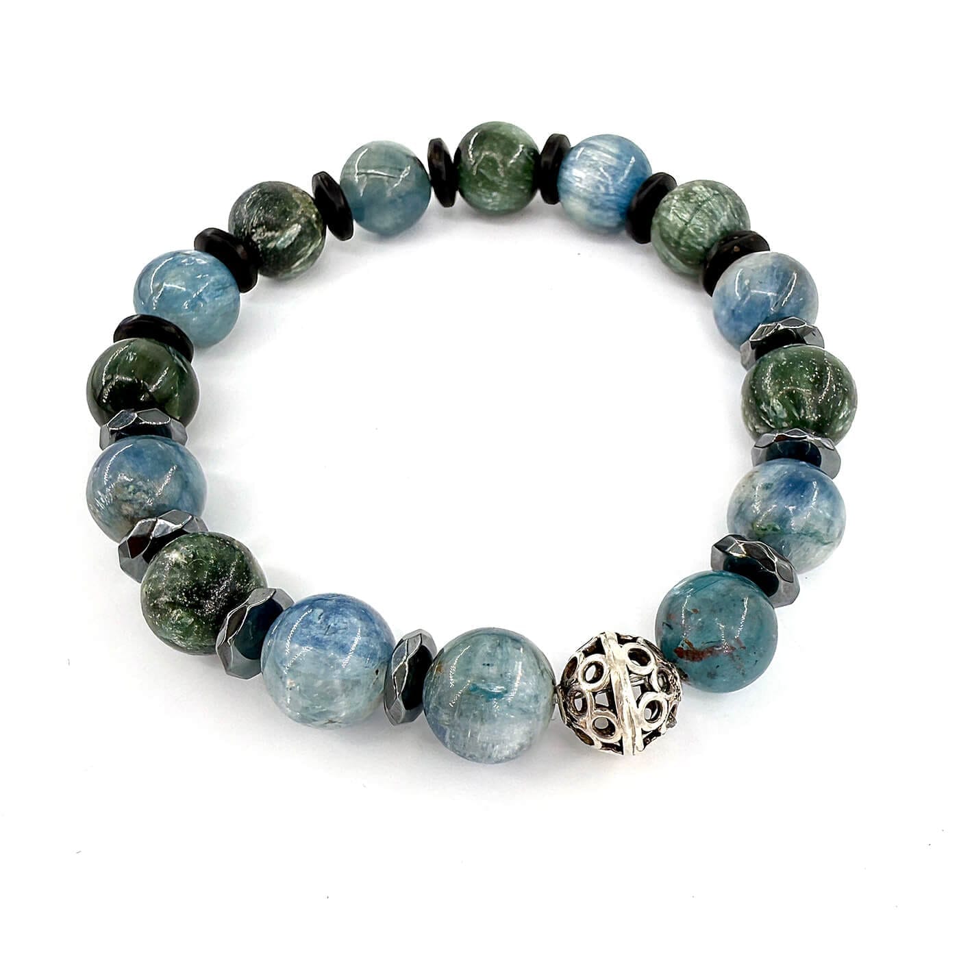 İlahi Bilgelik ve Enerji Dengeleme Bilekliği 10mm Gümüş Aparat