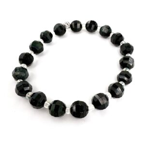 Rainbow Obsidiyen Bileklik Faset 8mm