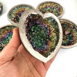 Bizmut Kalp Kase Obje