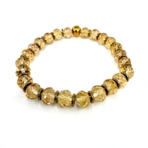 Sitrin Bileklik Faset 8mm AAA - 2