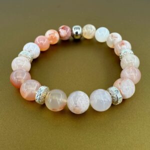 Flower Akik Bileklik 10mm