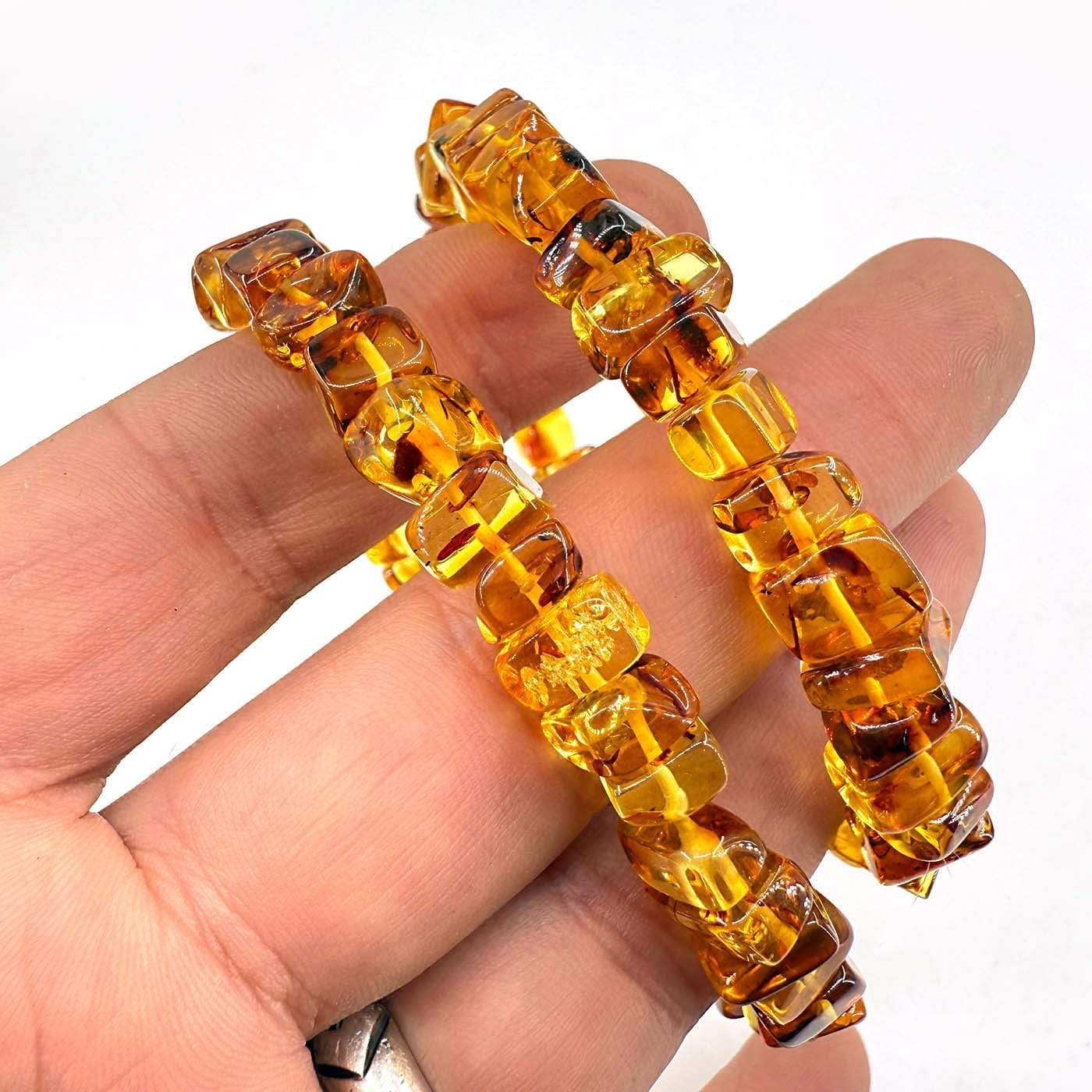 Kehribar Örme Küp Bileklik - Görsel 2