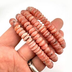 Rodokrozit Rondela Bileklik 9x5mm