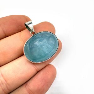 Akuamarin Kolye Ucu Gümüş