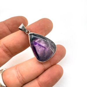 Ametist Kolye Ucu Gümüş