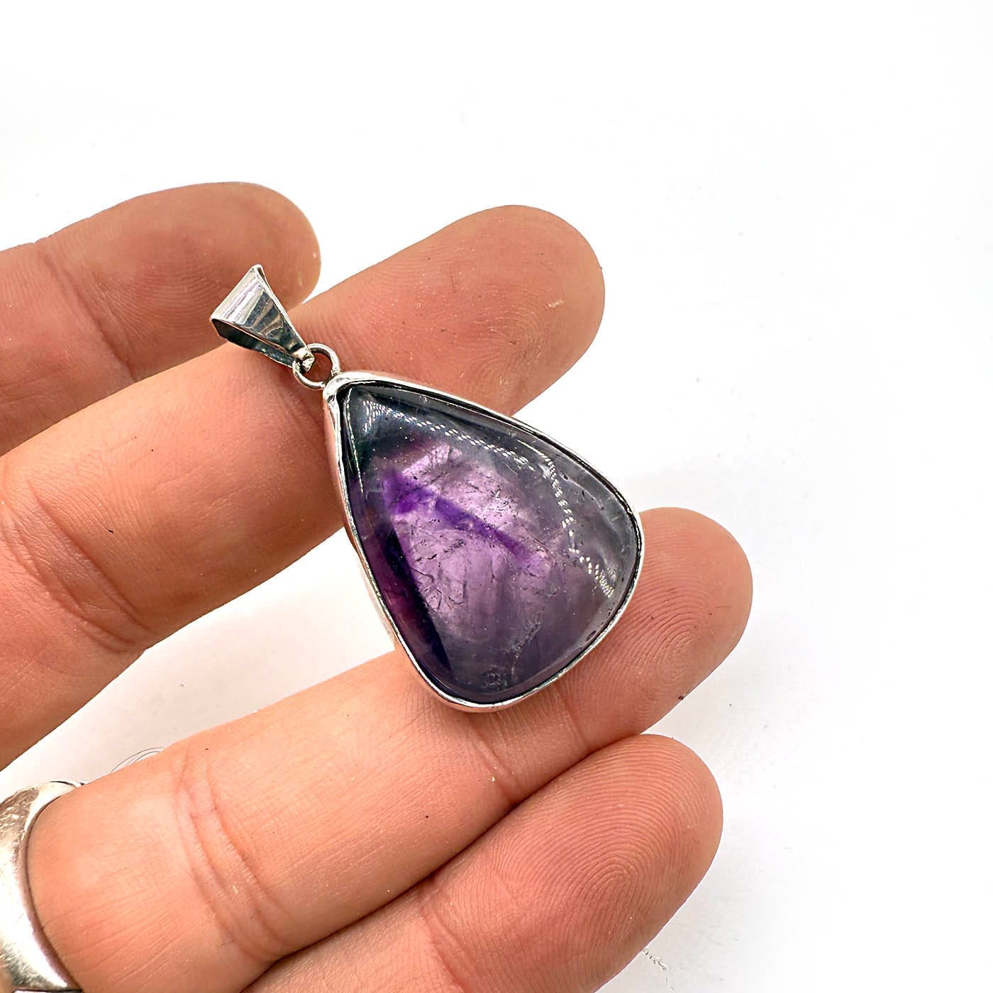 Ametist Kolye Ucu Gümüş