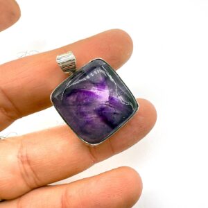 Ametist Kolye Ucu Gümüş