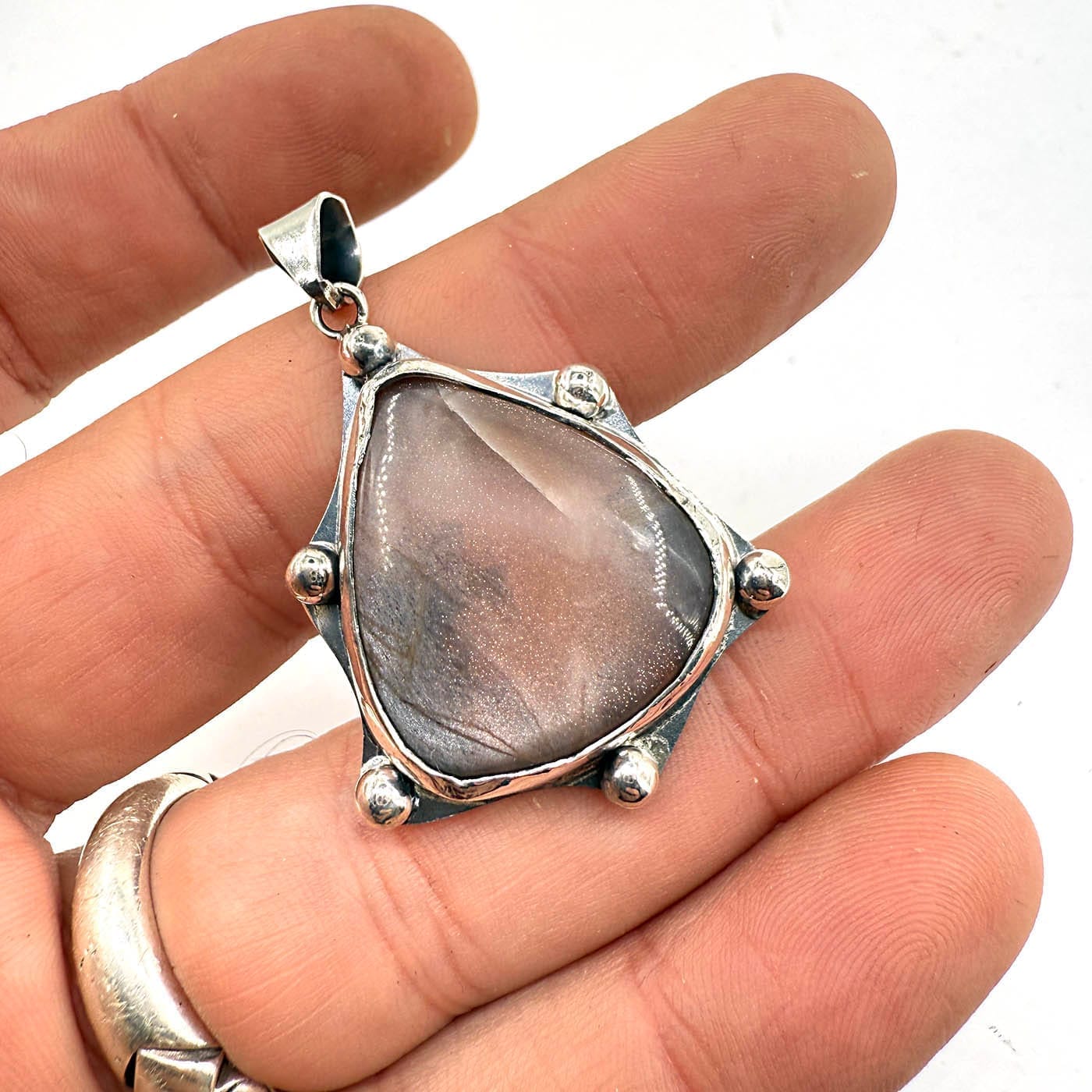 Akik Kolye Ucu Gümüş