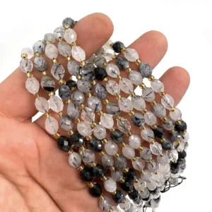 Rutil Kuvars Dizi Faset 6x8mm