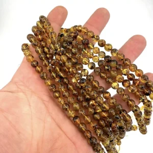 Fosil Kehribar Dizi 6mm