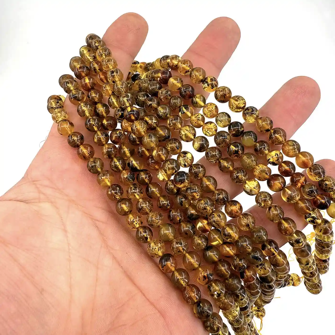 Fosil Kehribar Dizi 6mm