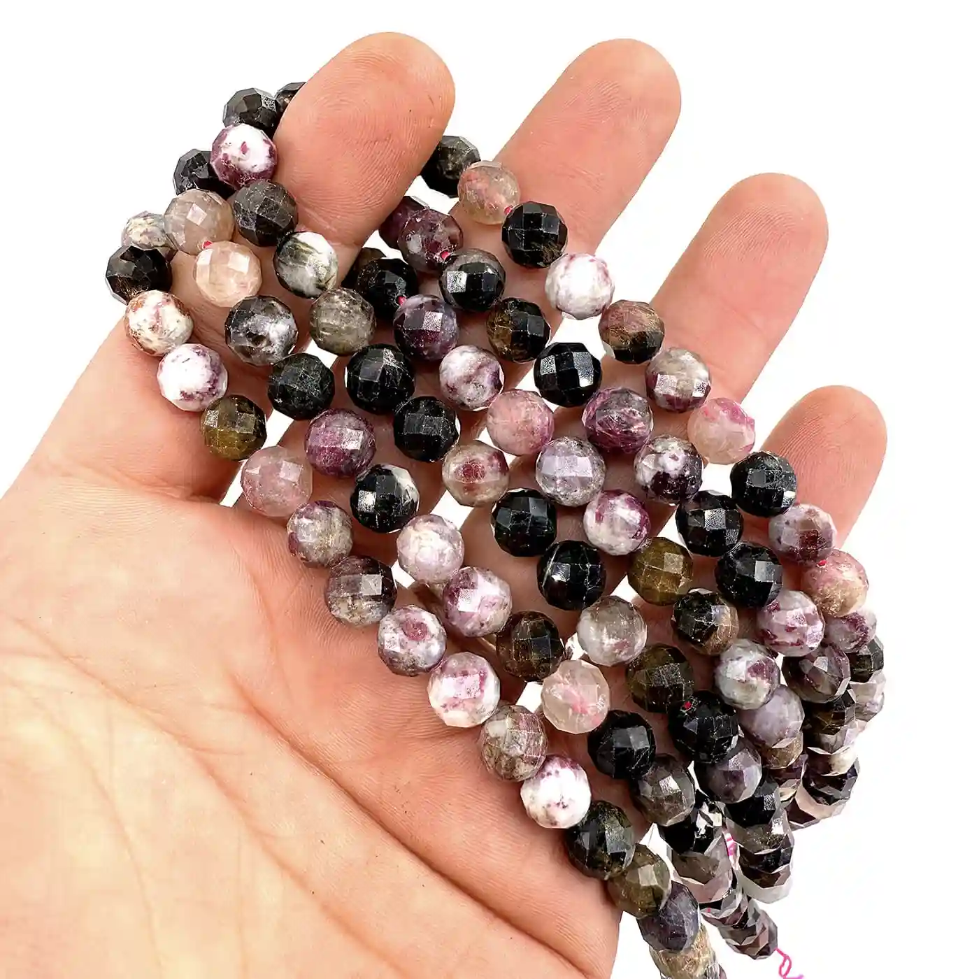 Mix Turmalin Faset Dizi 8mm