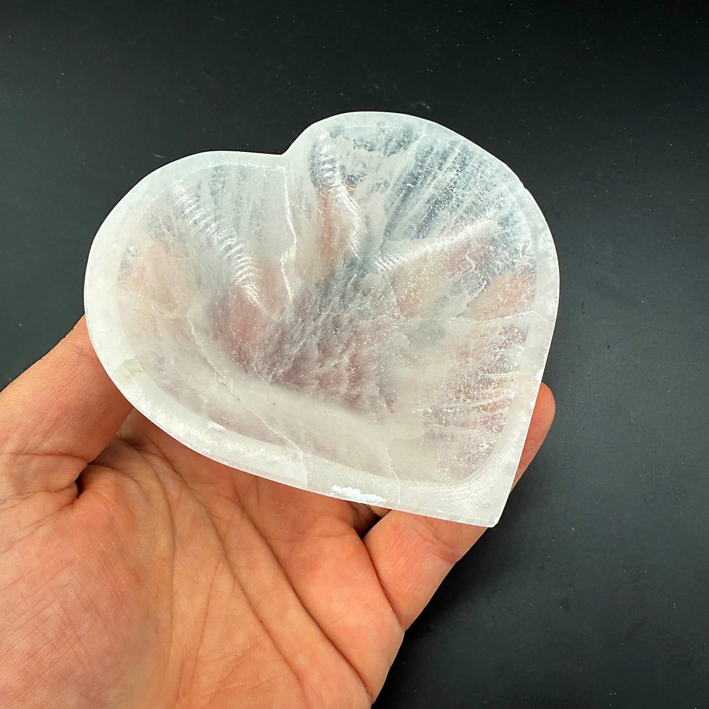 Selenit Kalp Kase 10cm