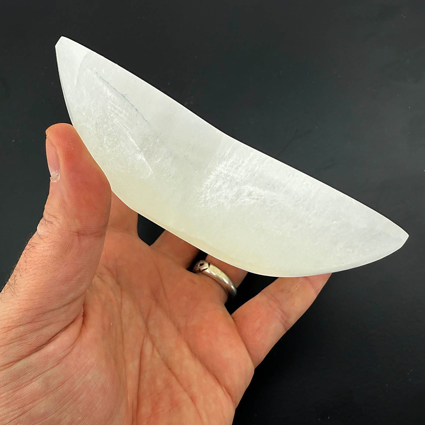 Selenit Çiçek Kase 15cm - Görsel 2