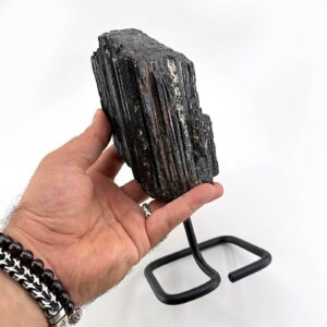Alternative view of Siyah Turmalin Ham Taş Standlı