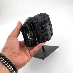 Alternative view of Siyah Turmalin Ham Taş Standlı