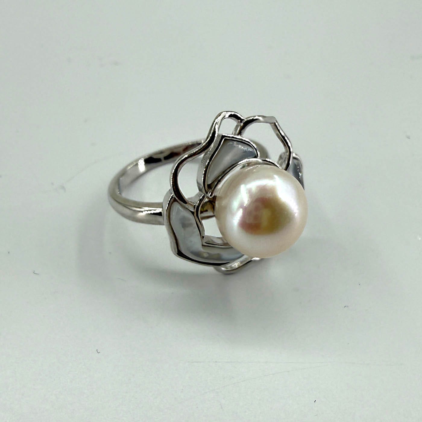 İnci Yüzük Gümüş