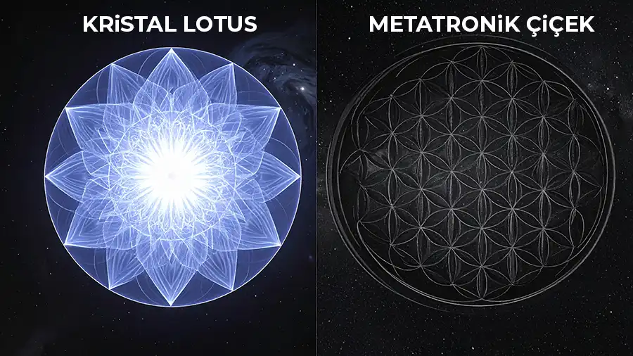 metatronik kristal lotus Sarkaç Adam