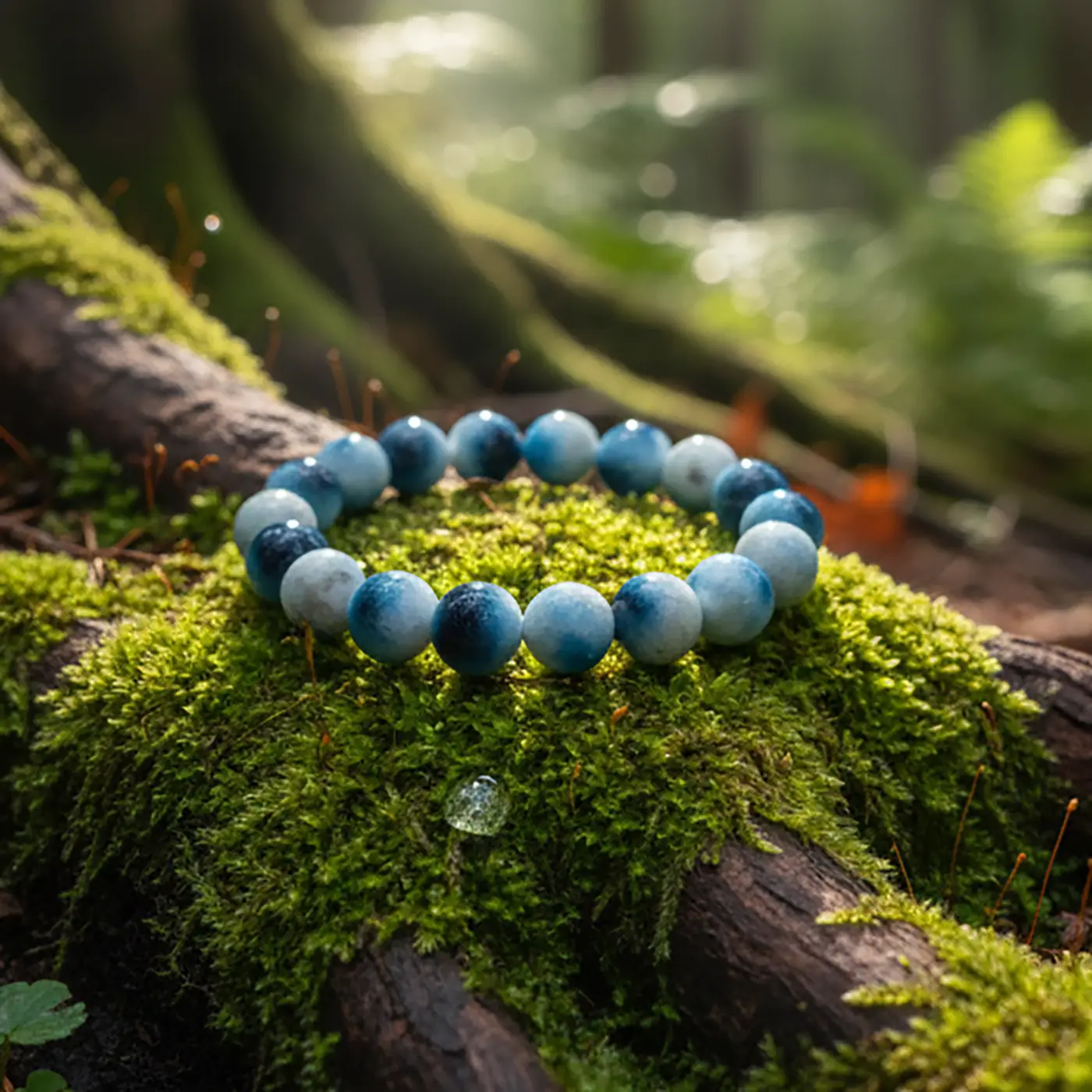 Blue Ice Glacierite Bileklik 8mm - Görsel 2