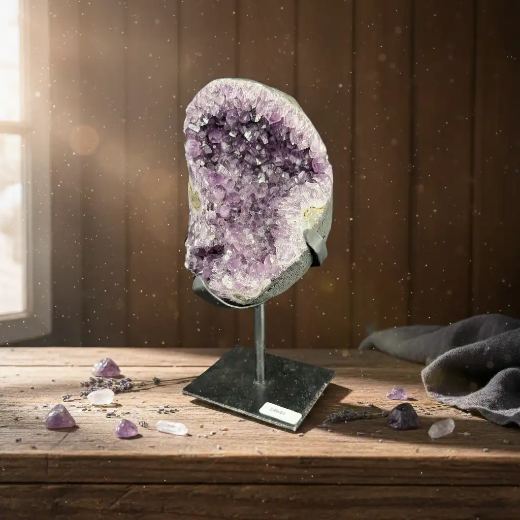 Ametist Ham Taş Standlı
