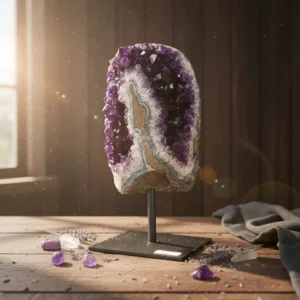 Ametist Ham Taş Standlı