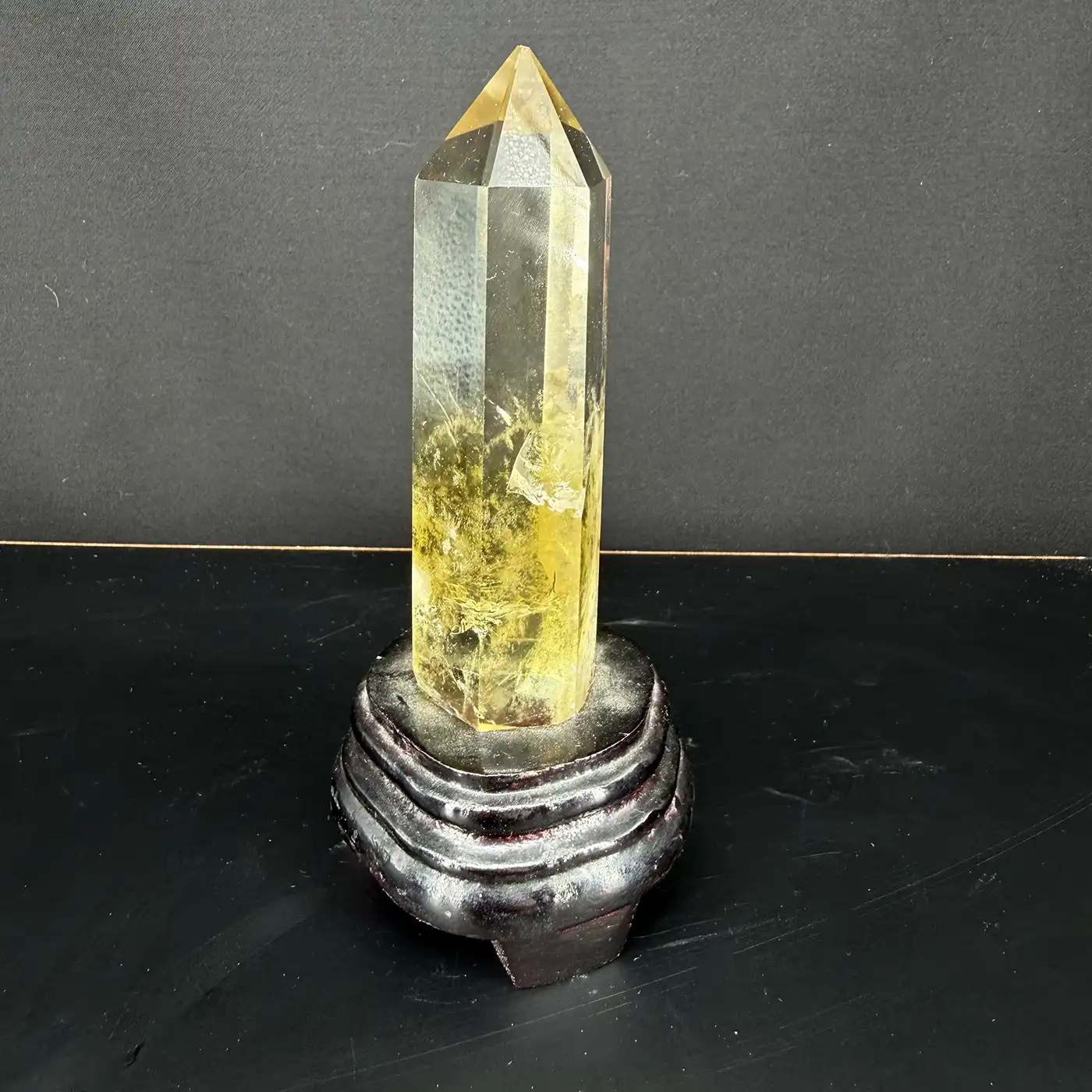 Limon Kuvars Obelisk Standlı - Görsel 2