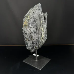 Siyah Turmalin Ham Taş Standlı - Turmalin Taşı Enerjisi ve Doğal Formu