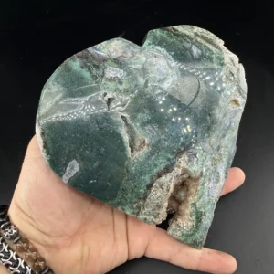 Yosunlu Akik Kalp Obje - Akik ve YosunluAkik Taşı Enerjisi ve Doğal Formu