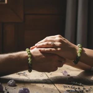 Alternative view of Garnet Yeşil Bileklik 10mm