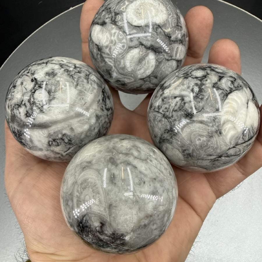 Fosilli Kuvars Küre