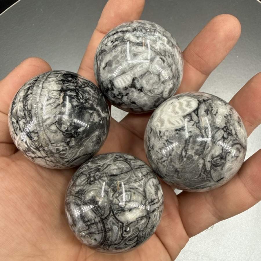 Fosilli Kuvars Küre