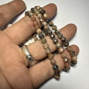 Rodokrozit Faset Bileklik 6 mm