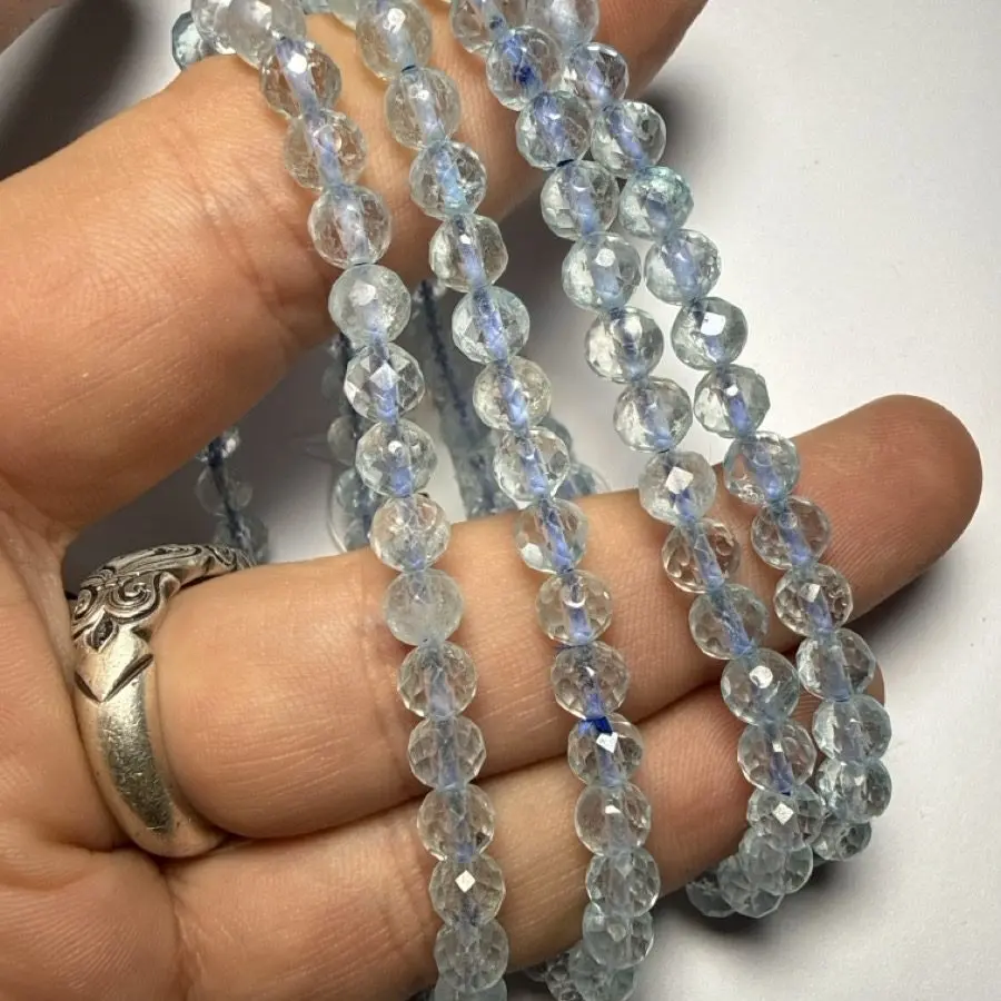 Topaz Faset Bileklik 6 mm