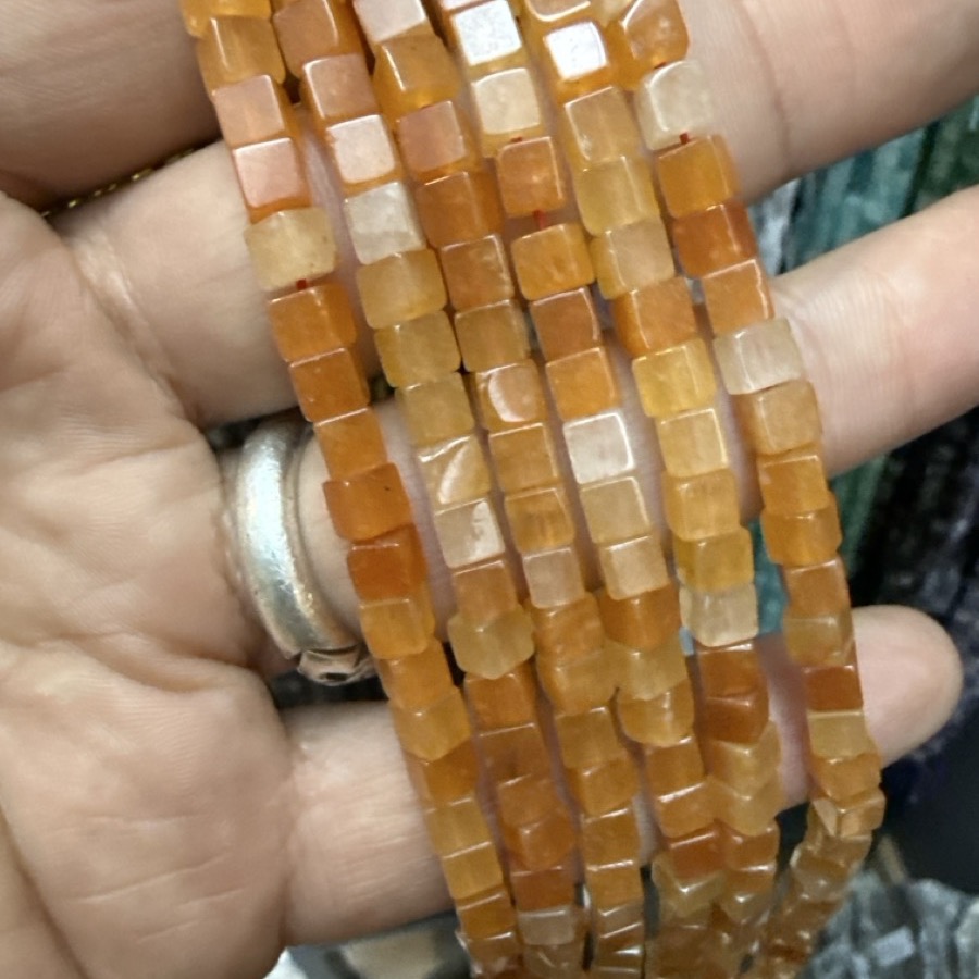 Turuncu Aventurin Dizi 4×4 Küp