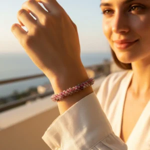 Turmalin Mix Örme Bileklik - 2