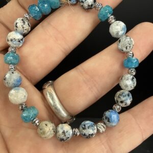 Ketonit / Blue Apatit Faset Bileklik *