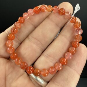 Karnelyan Yemen Akik Bileklik 6mm